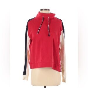 Tommy Hilfiger Women's Red and Black Hoodie